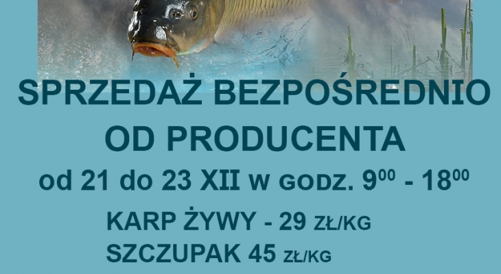Sprzedaż Ryb bezpośrednio z Gospodarstwa na terenie Przemyśla 